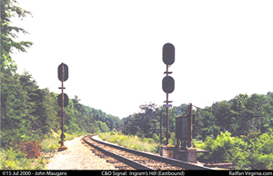 C&O Railway signal: Ingram's Hill (WB)